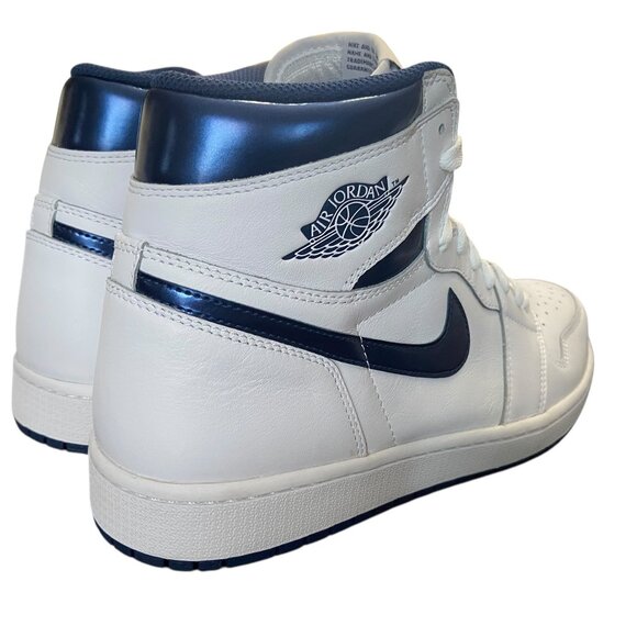 Air Jordan 1 Retro High OG 2016 Mens Shoes Size 13 Metallic Navy 555088 106 main image 13
